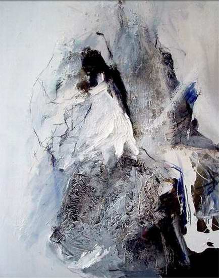 "Ohne Titel" VII, 2001, 115x90 cm, Mischtechnik auf Leinwand