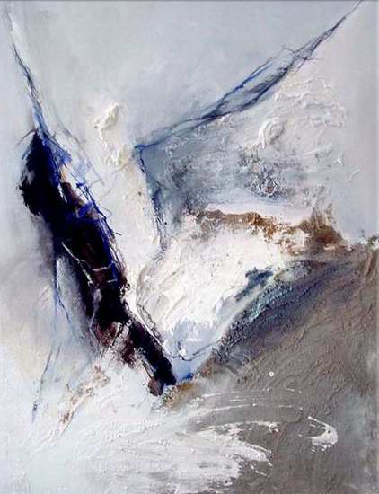 "Ohne Titel" VIII, 2001, 115x90 cm, Mischtechnik auf Leinwand, Sammlung Marlies Flaig, Berlin