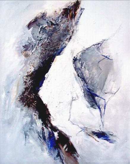 "Ohne Titel" IX, 2001, 115x90 cm, Mischtechnik auf Leinwand
