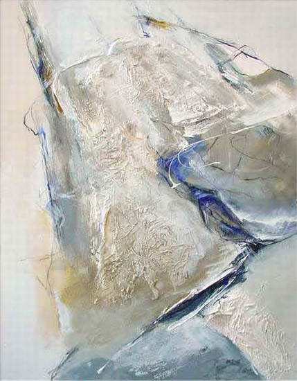 "Ohne Titel" IV, 2002, 150x90 cm, Mischtechnik auf Leinwand