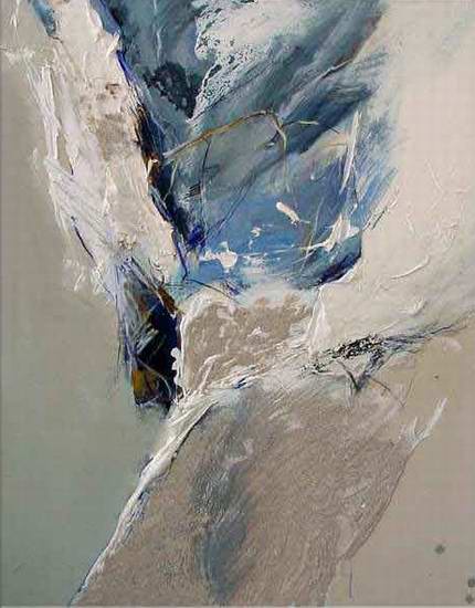 "Ohne Titel" V, 2002, 150x90 cm, Mischtechnik auf Leinwand