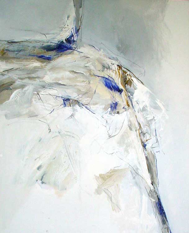 "Ohne Titel" IX, 2002, 150x120 cm, Mischtechnik auf Leinwand