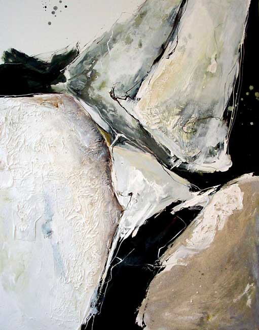 "Ohne Titel" I  - 130x100 cm - Berlin 2004 - Mischtechnik auf Leinwand