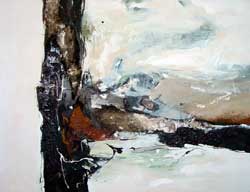 "Ohne Titel" V  - 100x130 cm - Berlin 2005 - Mischtechnik auf Leinwand